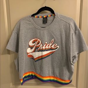Retro Inspired ‘Pride’ Sweatshirt Cropped